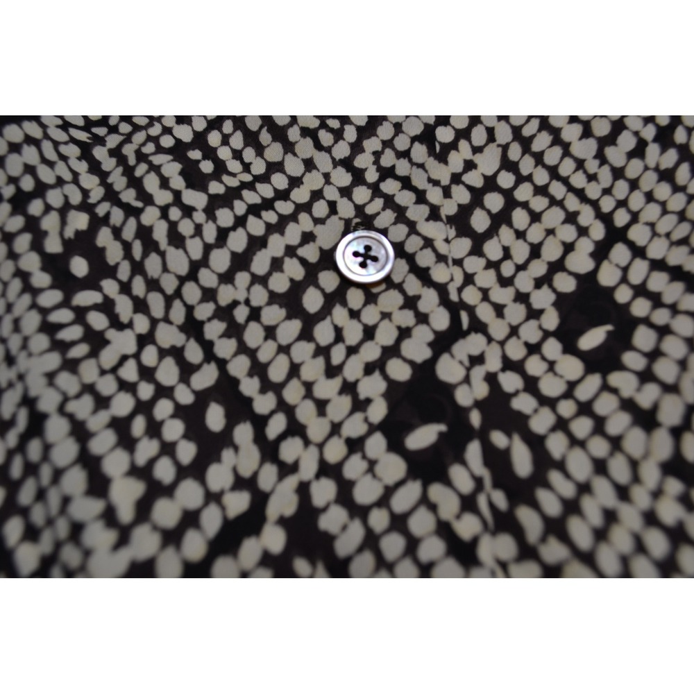 Vintage Linda Allard Ellen Tracy Silk Work Pant Set 14 Black Cream Geometric New - Picture 8 of 10